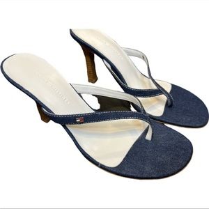 Tommy Hilfiger - Y2K Vintage Denim Thong Sandal - Size 8.5